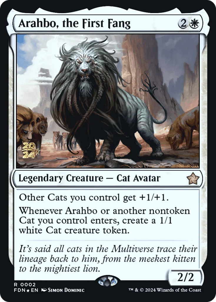 Arahbo, the First Fang · Foundations Promos
