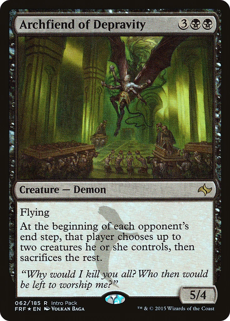 Archfiend of Depravity · Fate Reforged Promos