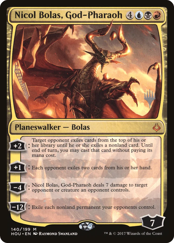 Nicol Bolas, God-Pharaoh · Hour of Devastation Promos