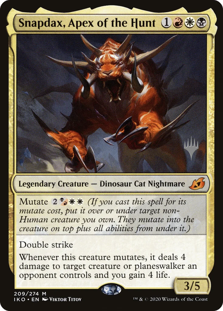 Snapdax, Apex of the Hunt · Ikoria: Lair of Behemoths Promos