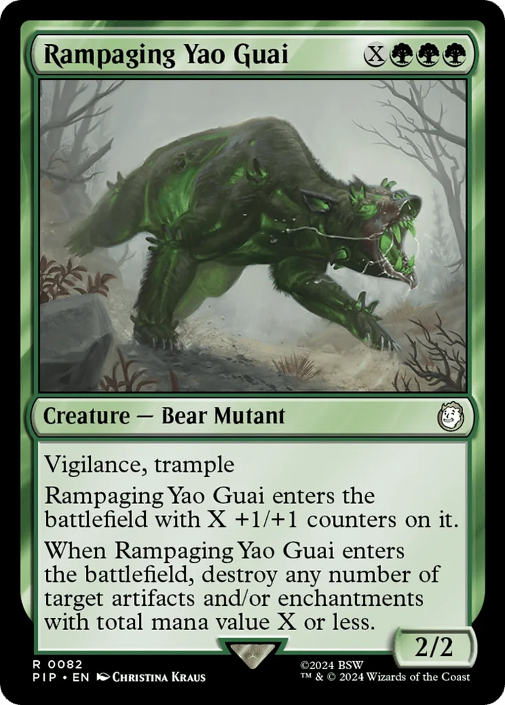 Rampaging Yao Guai · Fallout