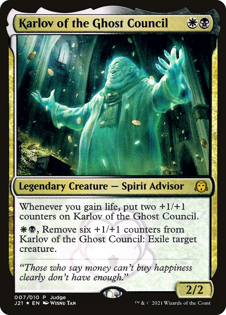 Karlov of the Ghost Council · Judge Gift Cards 2021