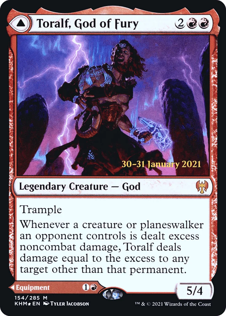 Toralf, God of Fury // Toralf's Hammer · Kaldheim Promos