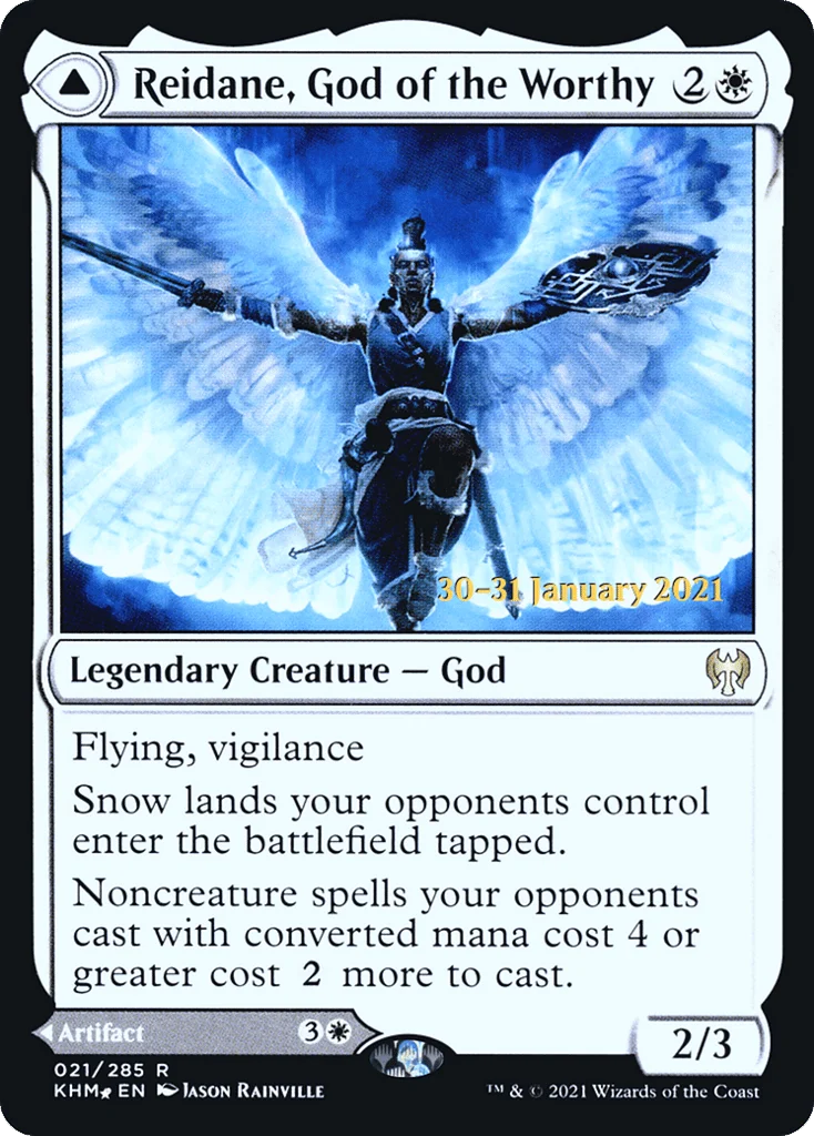 Reidane, God of the Worthy // Valkmira, Protector's Shield · Kaldheim Promos