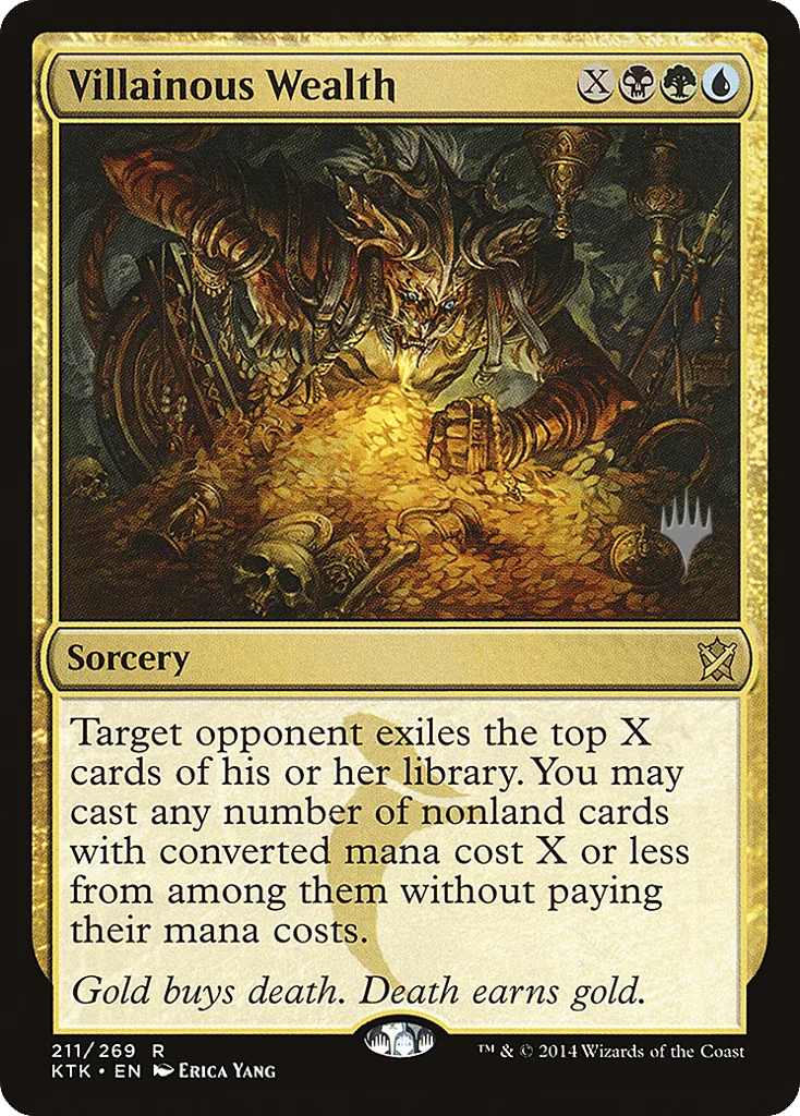 Villainous Wealth · Khans of Tarkir Promos