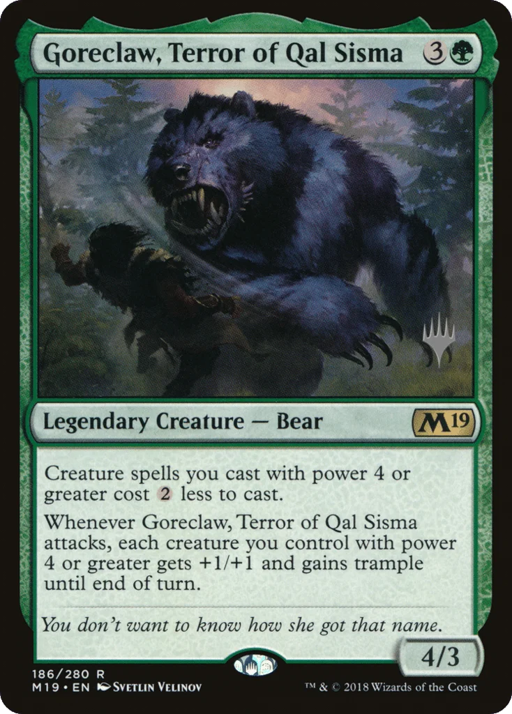 Goreclaw, Terror of Qal Sisma · Core Set 2019 Promos