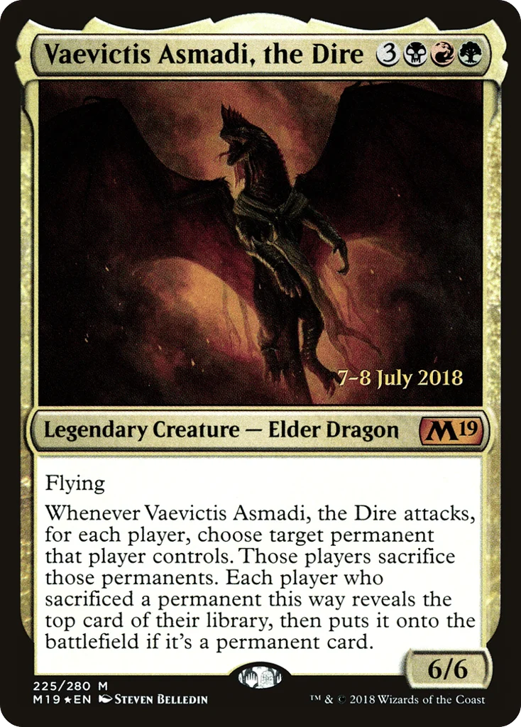 Vaevictis Asmadi, the Dire · Core Set 2019 Promos