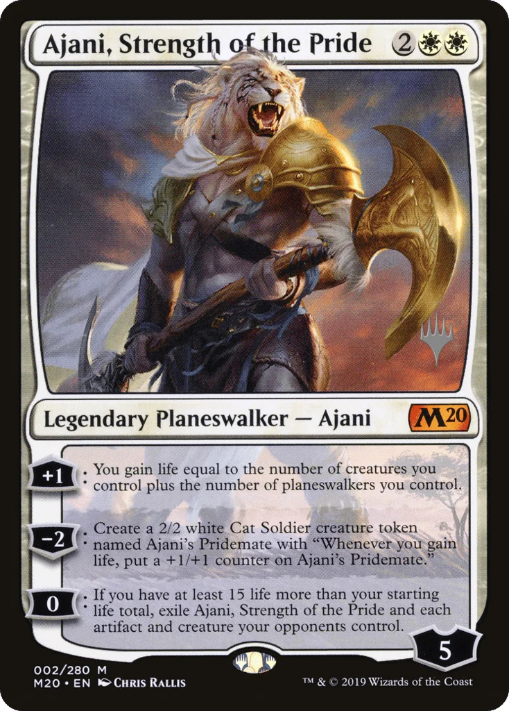 Ajani, Strength of the Pride · Core Set 2020 Promos