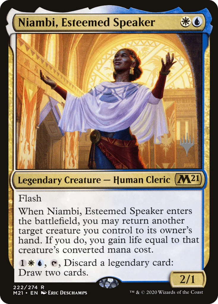 Niambi, Esteemed Speaker · Core Set 2021 Promos