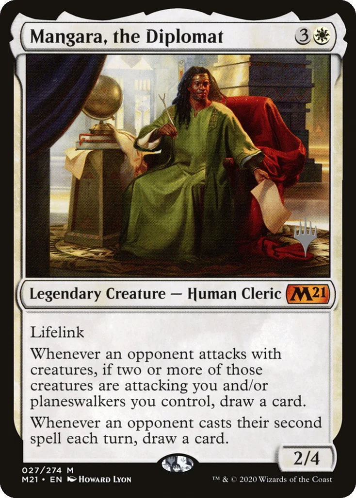 Mangara, the Diplomat · Core Set 2021 Promos