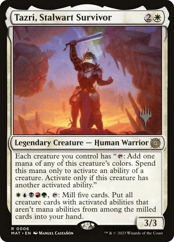 Tazri, Stalwart Survivor · March of the Machine: The Aftermath Promos