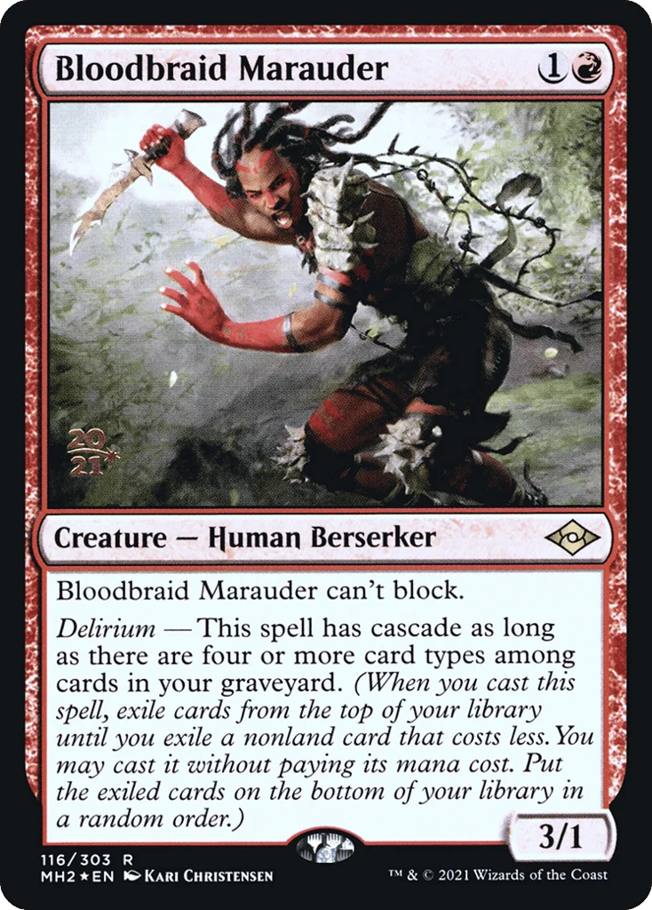 Bloodbraid Marauder · Modern Horizons 2 Promos