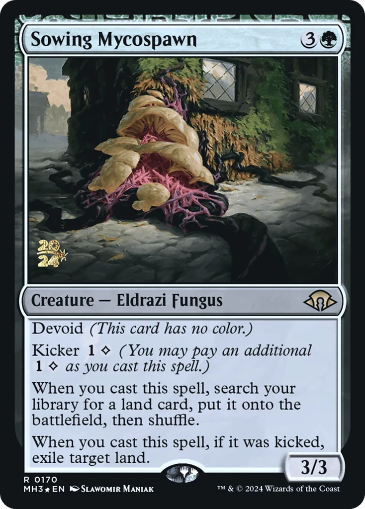 Sowing Mycospawn · Modern Horizons 3 Promos