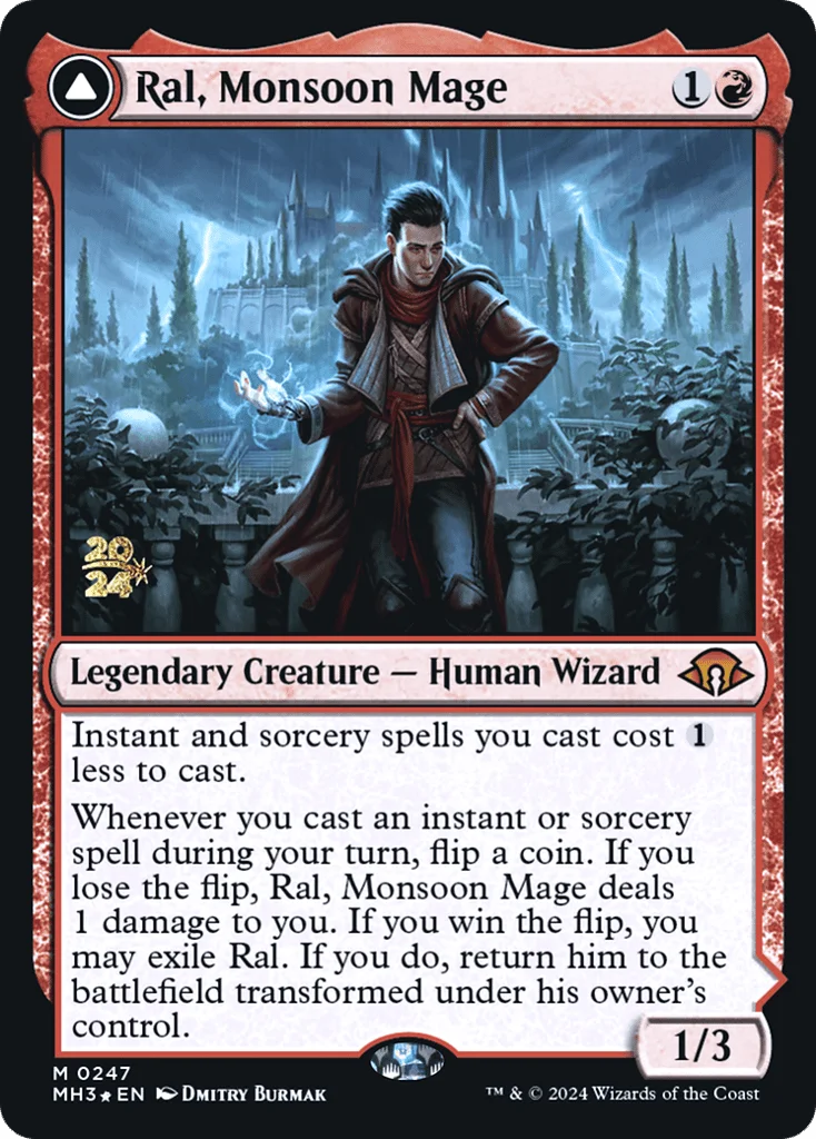 Ral, Monsoon Mage // Ral, Leyline Prodigy · Modern Horizons 3 Promos