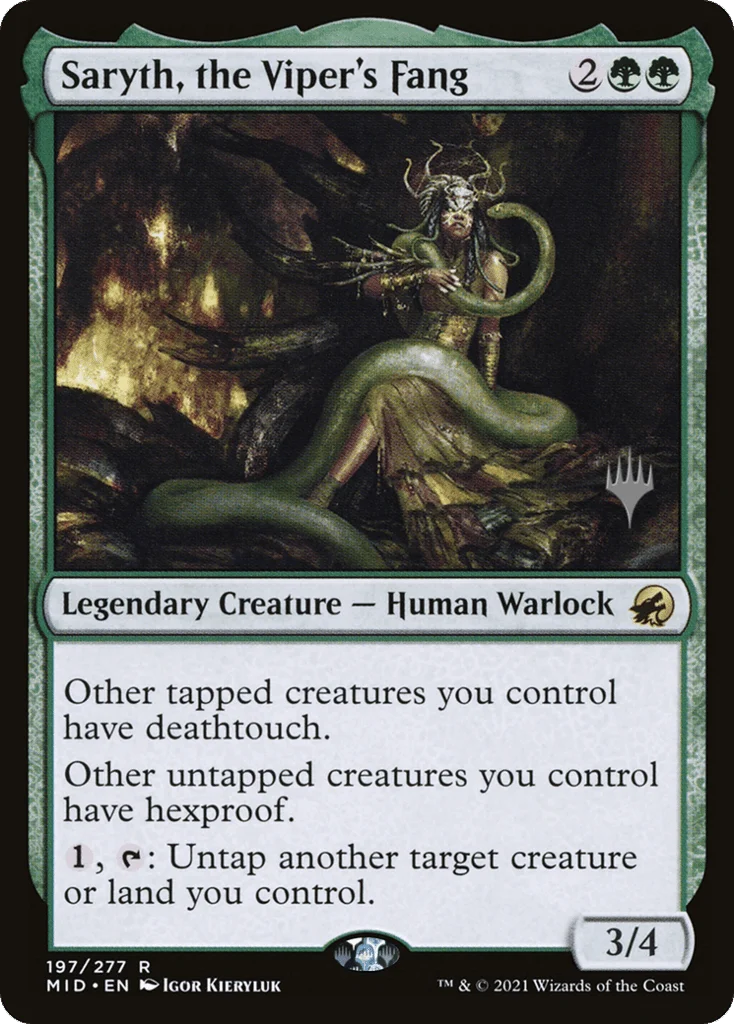 Saryth, the Viper's Fang · Innistrad: Midnight Hunt Promos