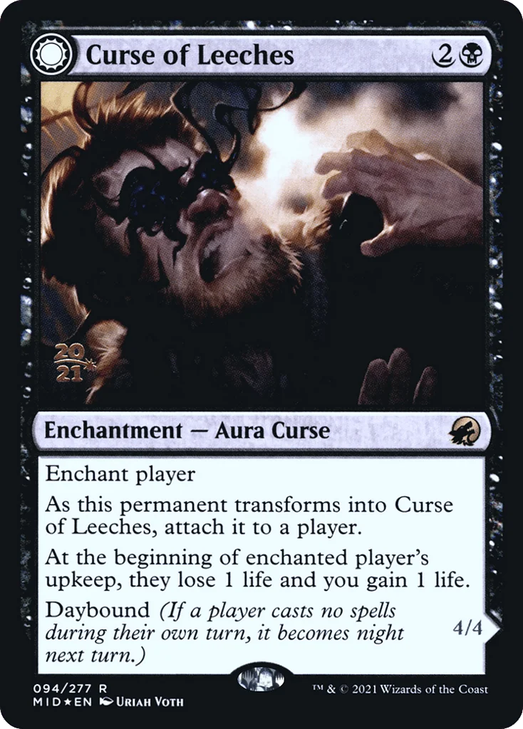 Curse of Leeches // Leeching Lurker · Innistrad: Midnight Hunt Promos