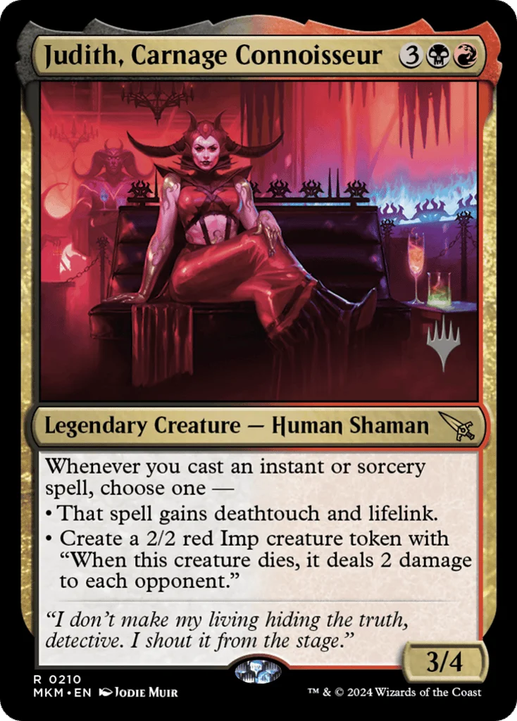Judith, Carnage Connoisseur · Murders at Karlov Manor Promos