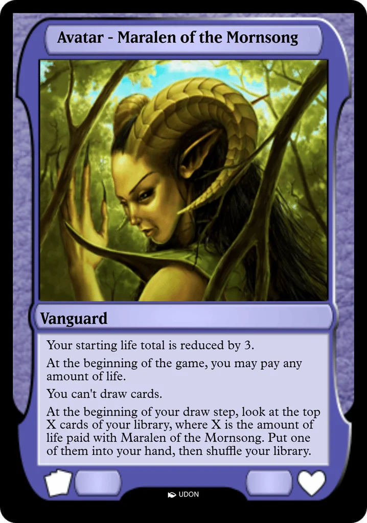 Maralen of the Mornsong Avatar · Magic Online Avatars