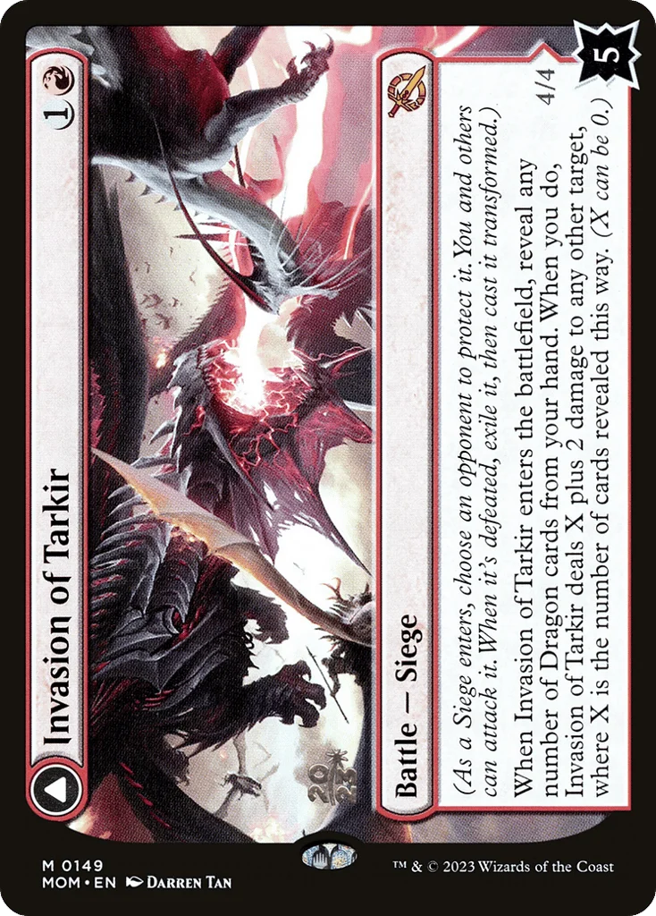Invasion of Tarkir // Defiant Thundermaw · March of the Machine Promos