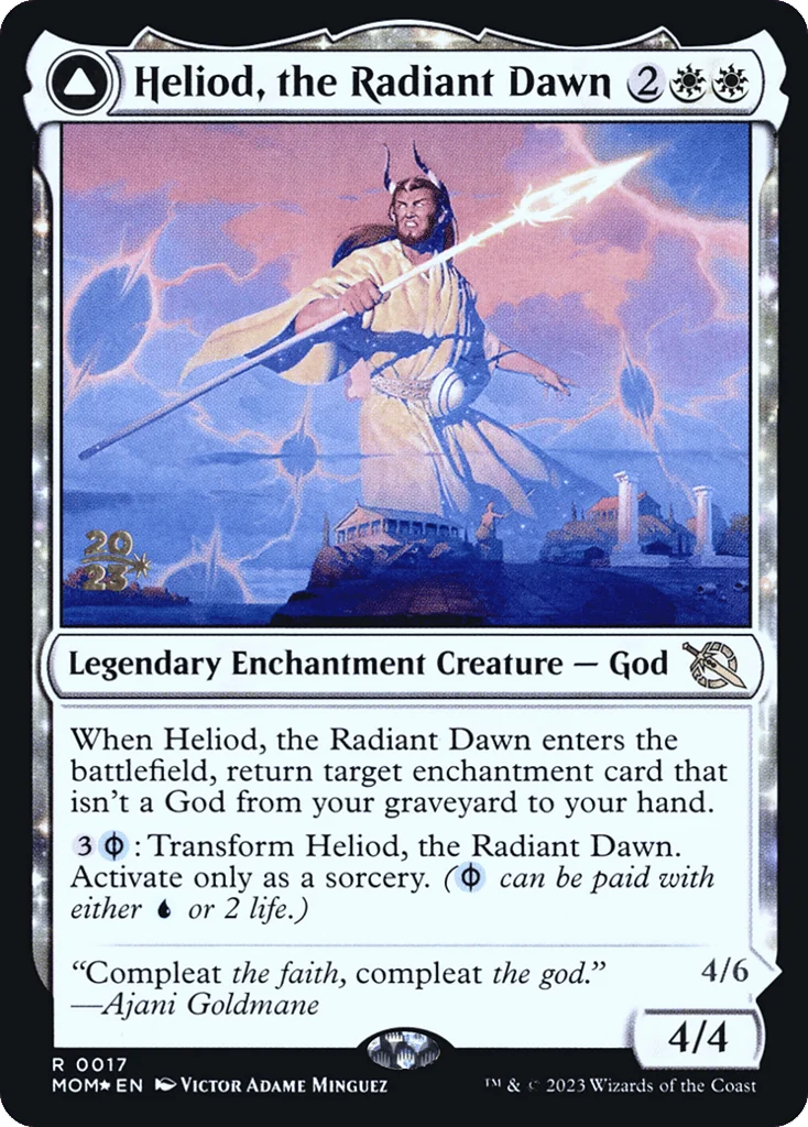 Heliod, the Radiant Dawn // Heliod, the Warped Eclipse · March of the Machine Promos