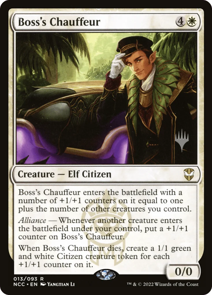 Boss's Chauffeur · New Capenna Commander Promos