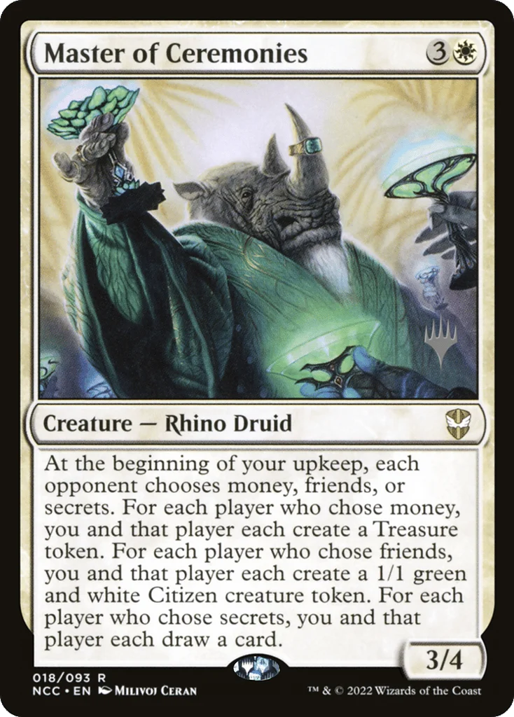 Master of Ceremonies · New Capenna Commander Promos