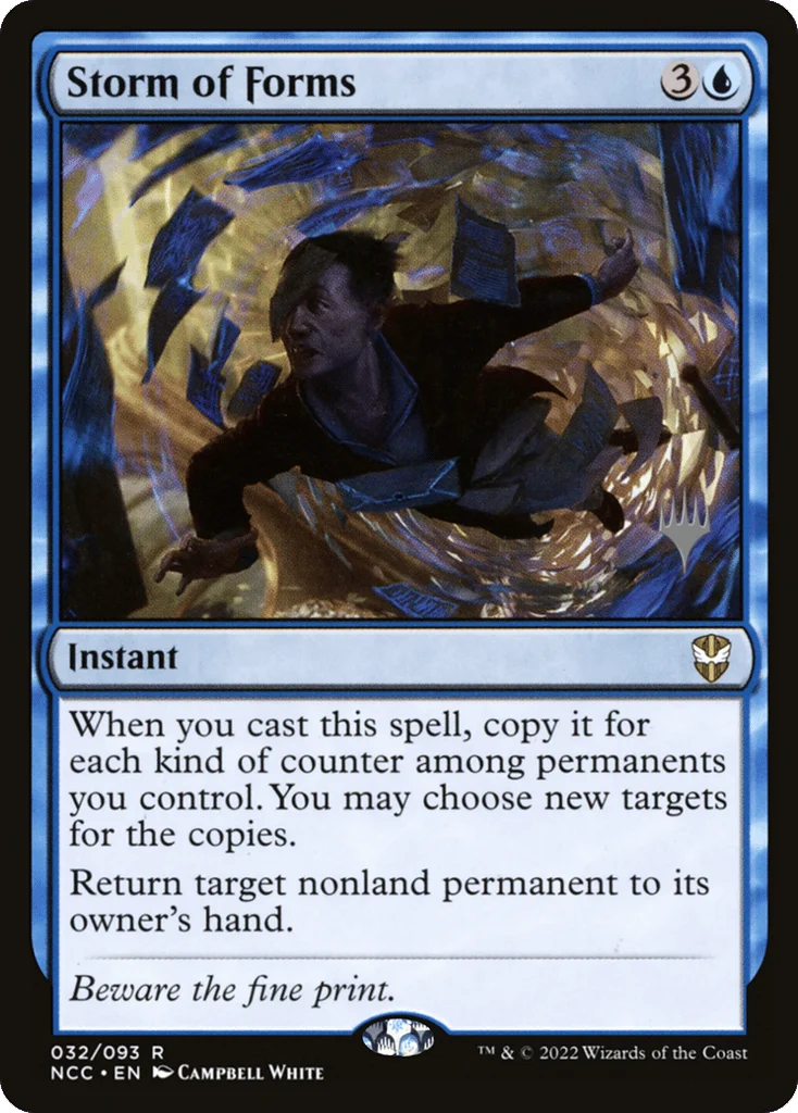 Storm of Forms · New Capenna Commander Promos