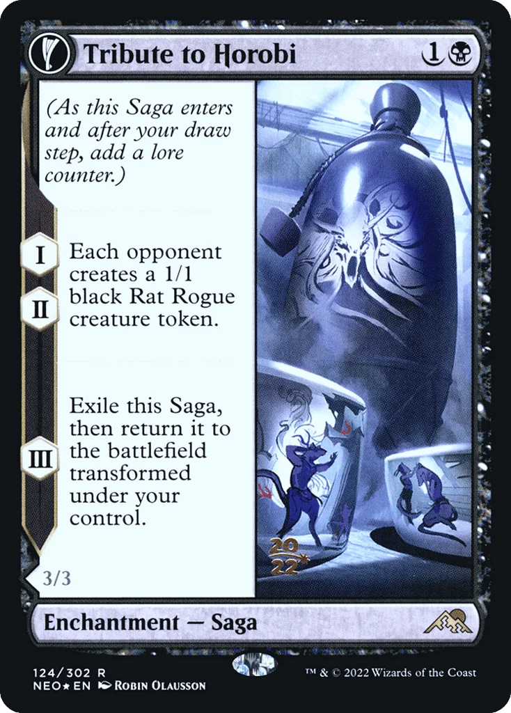Tribute to Horobi // Echo of Death's Wail · Kamigawa: Neon Dynasty Promos
