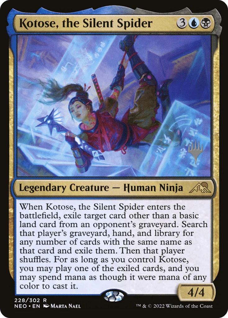 Kotose, the Silent Spider · Kamigawa: Neon Dynasty Promos