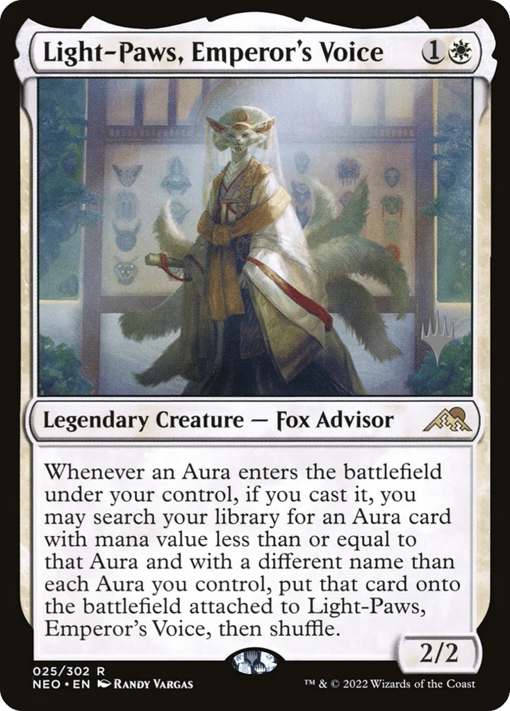 Light-Paws, Emperor's Voice · Kamigawa: Neon Dynasty Promos