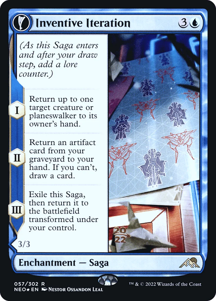 Inventive Iteration // Living Breakthrough · Kamigawa: Neon Dynasty Promos