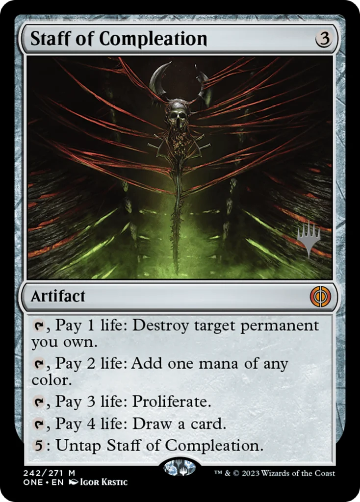 Staff of Compleation · Phyrexia: All Will Be One Promos