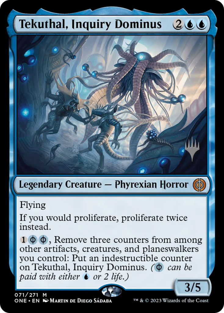Tekuthal, Inquiry Dominus · Phyrexia: All Will Be One Promos