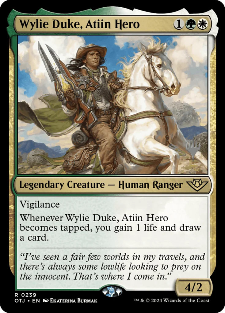Wylie Duke, Atiin Hero · Outlaws of Thunder Junction Promos