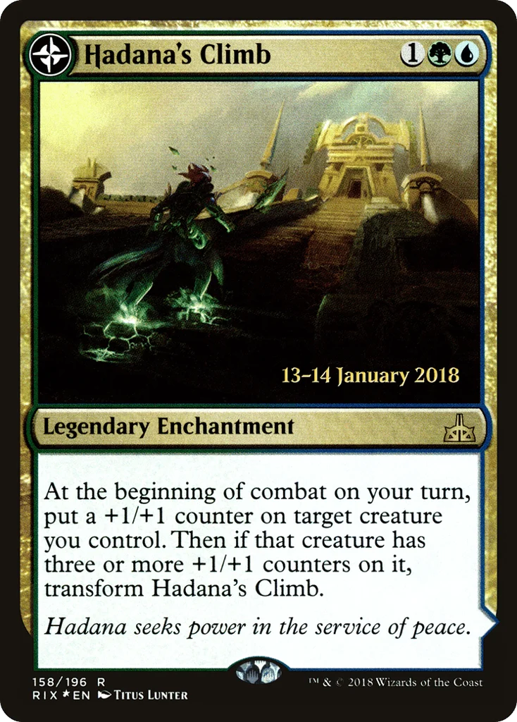 Hadana's Climb // Winged Temple of Orazca · Rivals of Ixalan Promos