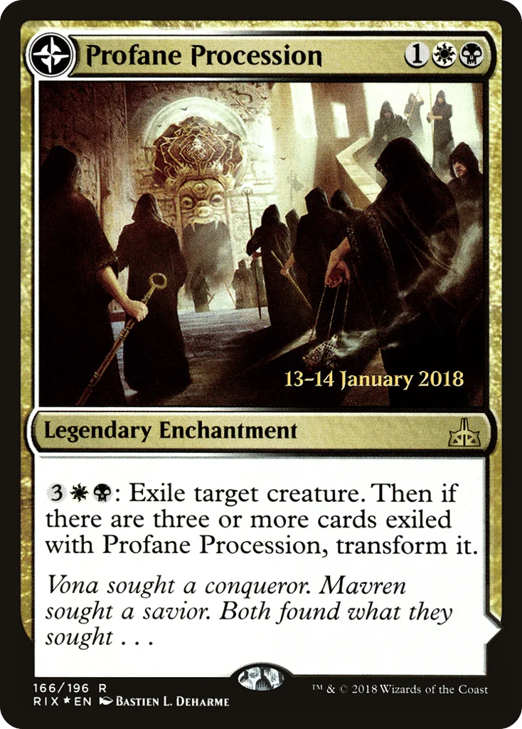Profane Procession // Tomb of the Dusk Rose · Rivals of Ixalan Promos