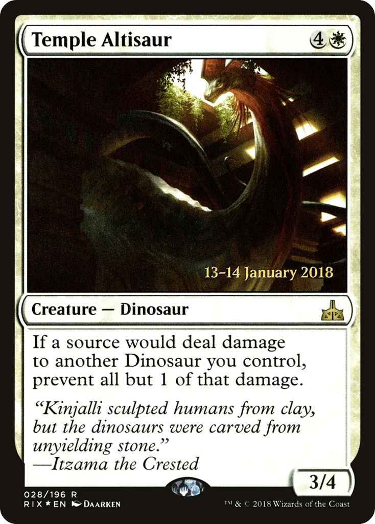 Temple Altisaur · Rivals of Ixalan Promos