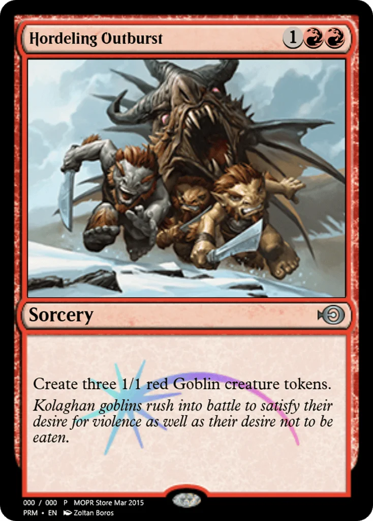 Hordeling Outburst · Magic Online Promos