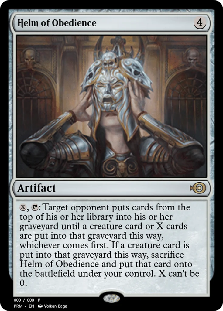 Helm of Obedience · Magic Online Promos
