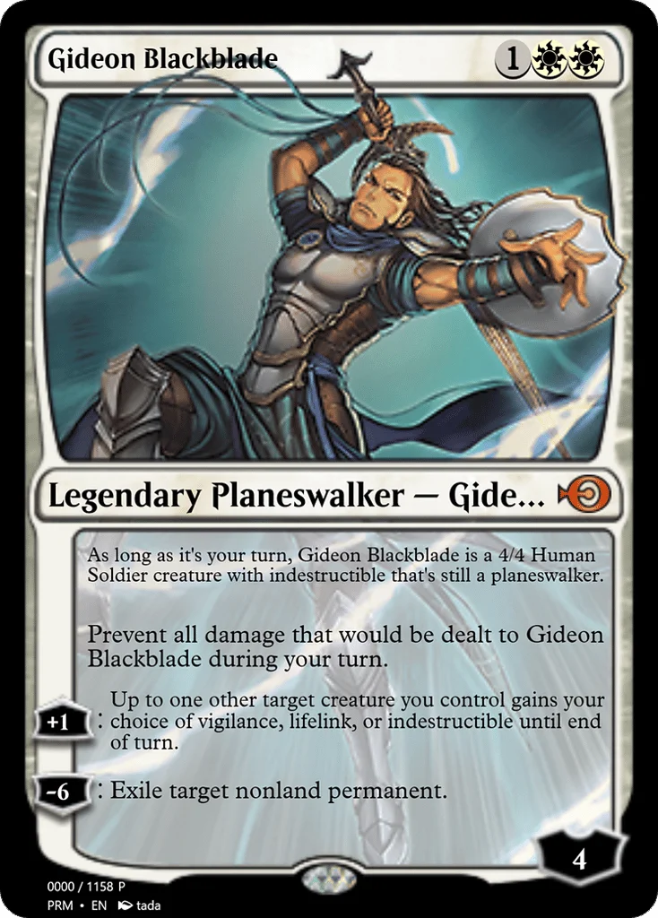 Gideon Blackblade · Magic Online Promos