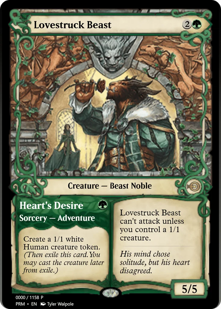 Lovestruck Beast // Heart's Desire · Magic Online Promos