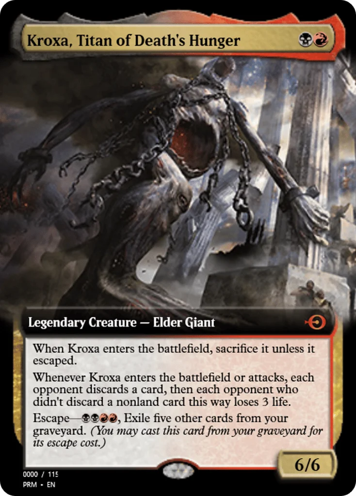 Kroxa, Titan of Death's Hunger · Magic Online Promos