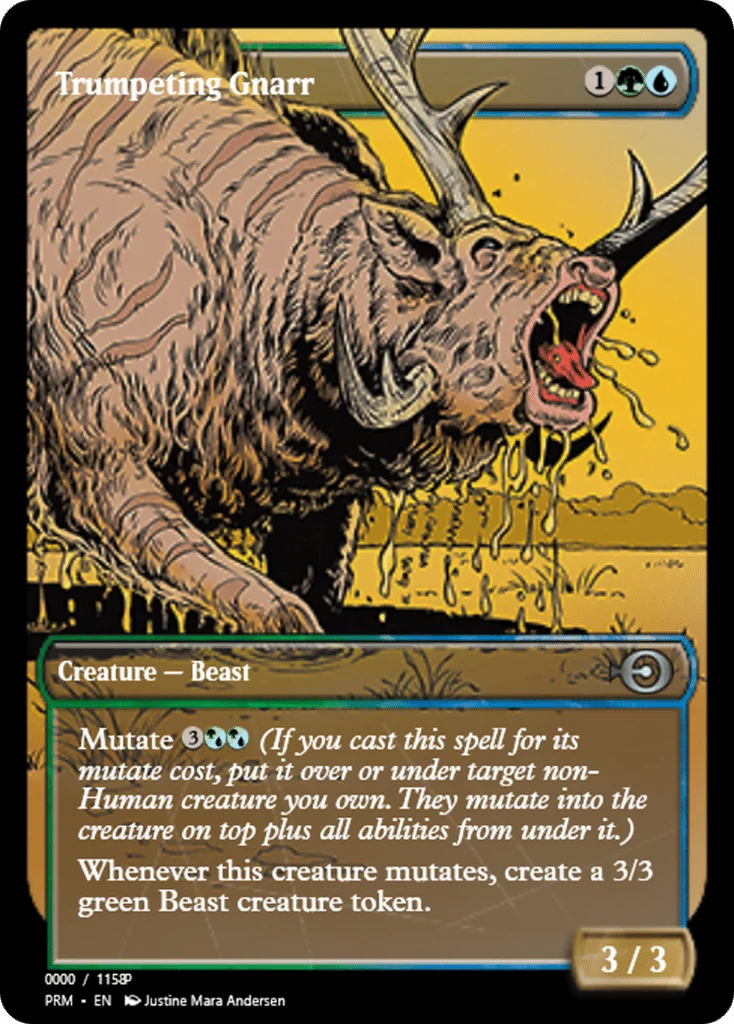 Trumpeting Gnarr · Magic Online Promos