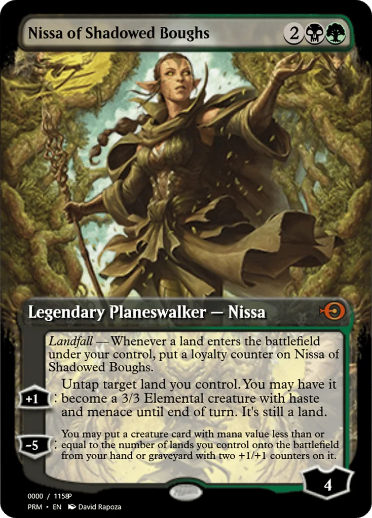 Nissa of Shadowed Boughs · Magic Online Promos