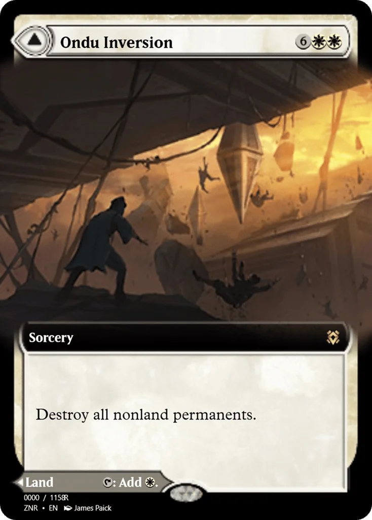 Ondu Inversion // Ondu Skyruins · Magic Online Promos