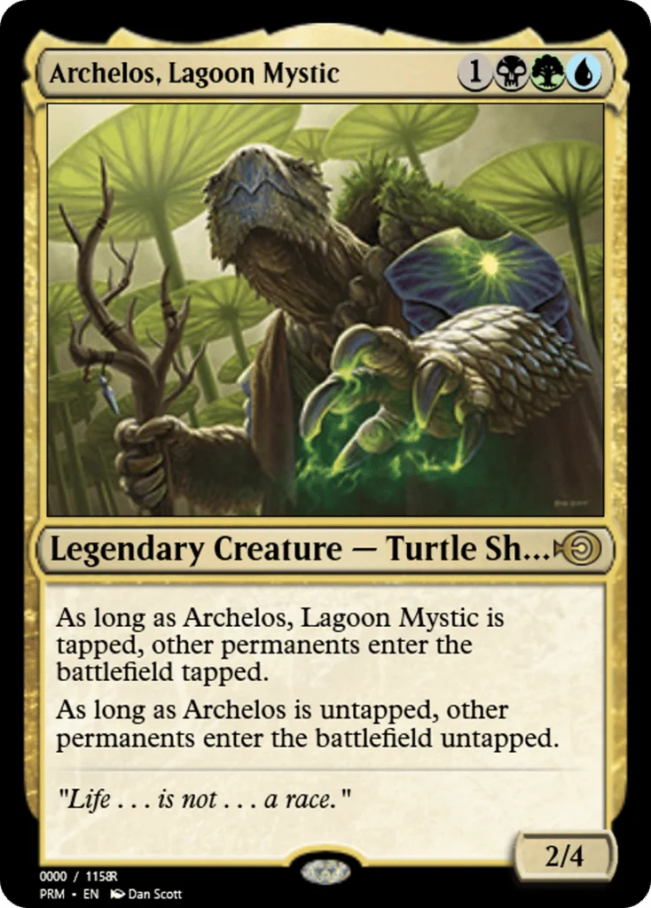 Archelos, Lagoon Mystic · Magic Online Promos