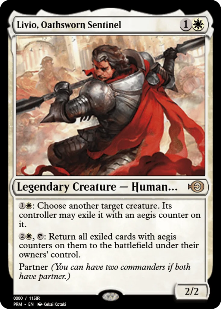 Livio, Oathsworn Sentinel · Magic Online Promos