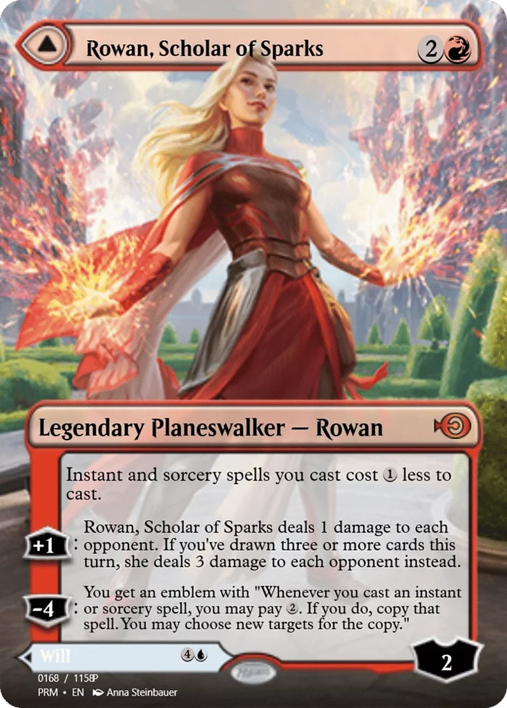 Rowan, Scholar of Sparks // Will, Scholar of Frost · Magic Online Promos