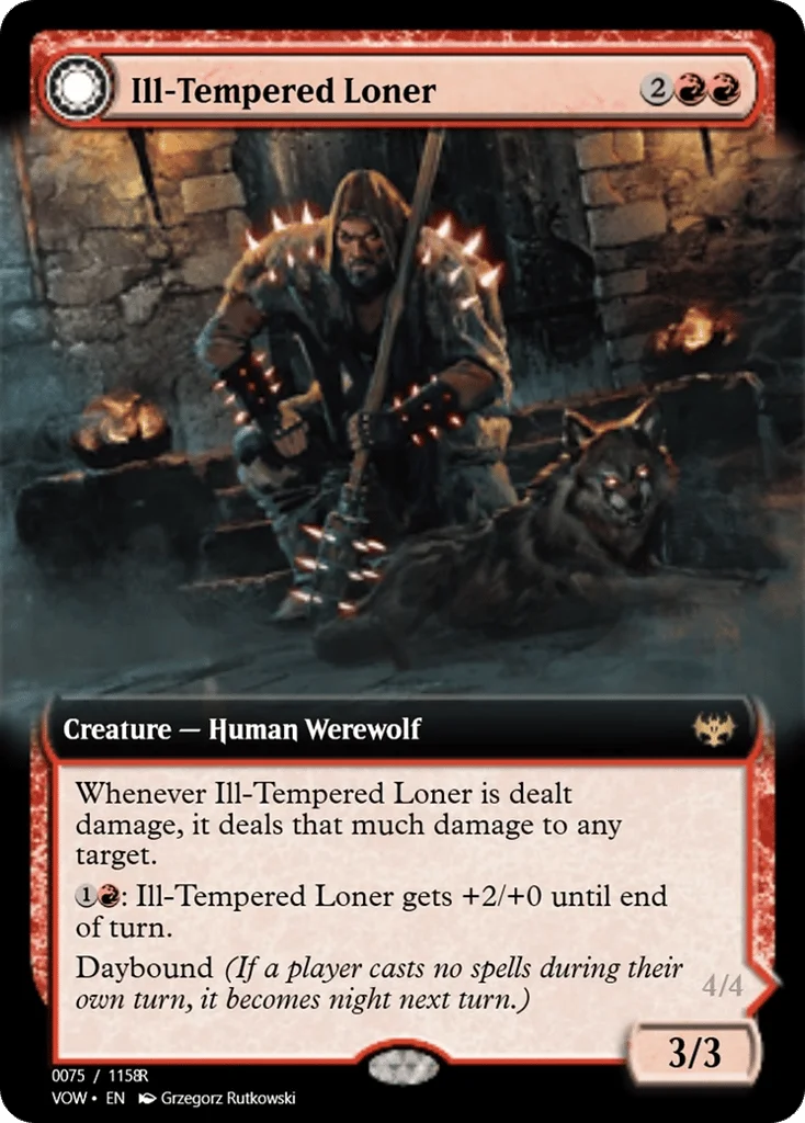 Ill-Tempered Loner // Howlpack Avenger · Magic Online Promos