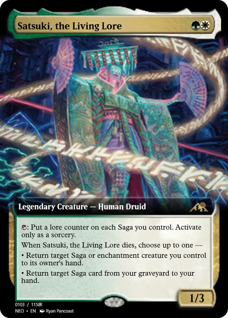 Satsuki, the Living Lore · Magic Online Promos